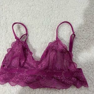 Lace pink bralette
